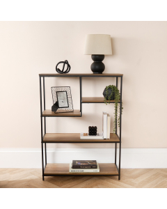 OHS Manhattan Display Shelving Unit - Natural Wood