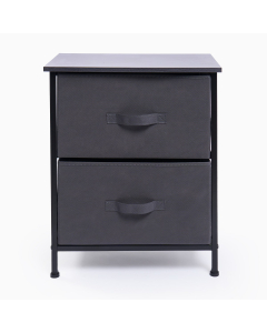 OHS Brooklyn 2 Drawer Fabric Cabinet - Grey