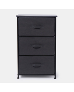 OHS Brooklyn 3 Drawer Fabric Cabinet - Grey