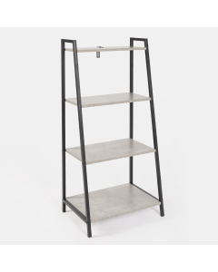 OHS Manhattan 4-Tier Shelving Unit - Concrete Effect