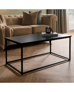 OHS Manhattan Rectangle Coffee Table - Black