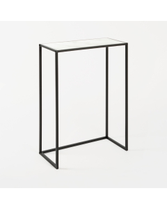 OHS Manhattan Marble Effect Rectangle Console Table - Black/White