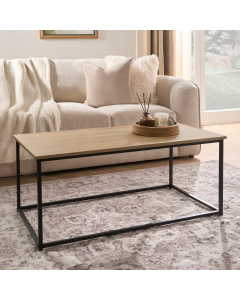 OHS Manhattan Rectangle Coffee Table - Natural Wood