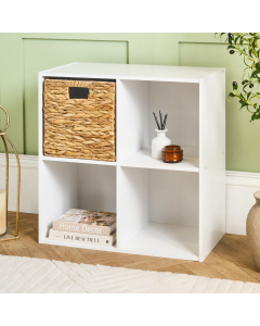 OHS Oslo 4 Cube Storage Unit - White 