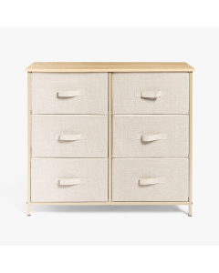 OHS Brooklyn 6 Drawer Unit - Beige