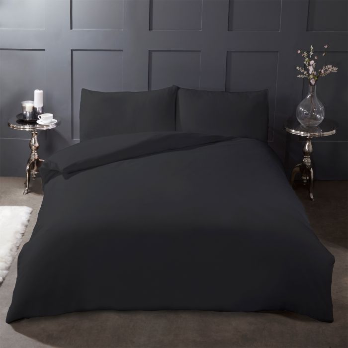Highams 100 Brushed Cotton Duvet Cover With Pillowcase