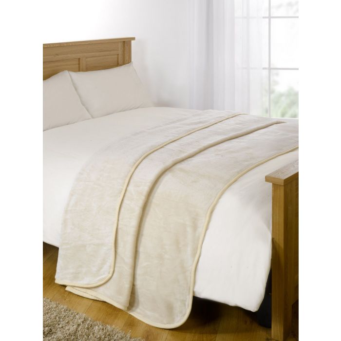 Faux Fur Throw Fleece Blanket King Size Mink Sofa Bed Luxury Large 200 x 240 Cm