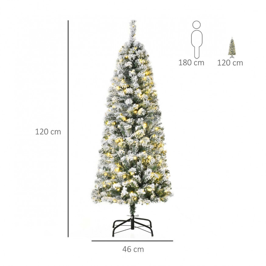 White Simulation Artificial Flocking Snow Christmas Tree 0.6M-2.4M main image 1