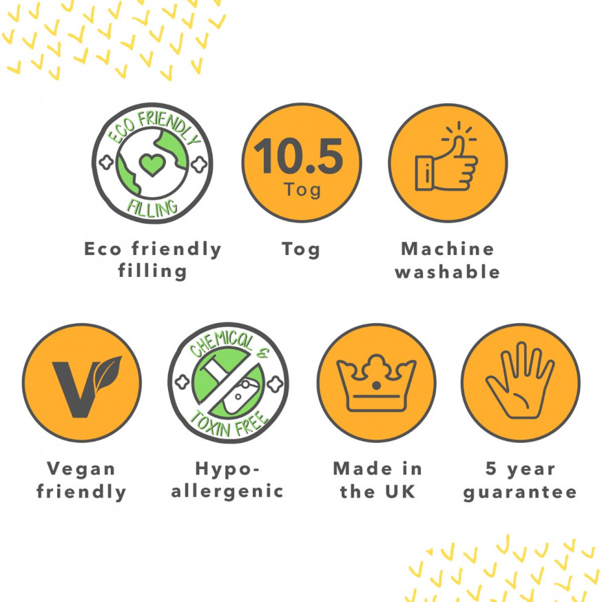 Snug Brilliantly Bouncy 10.5 Tog Duvet White