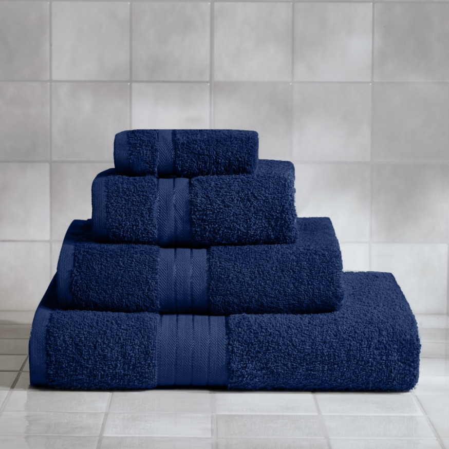OHS 100% Cotton Bath Sheet, Navy - 1PC