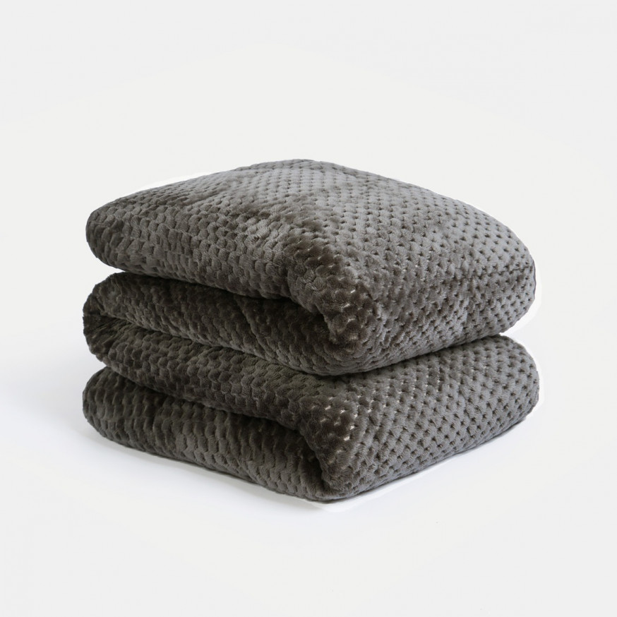 Waffle Blanket – Charcoal main image 0