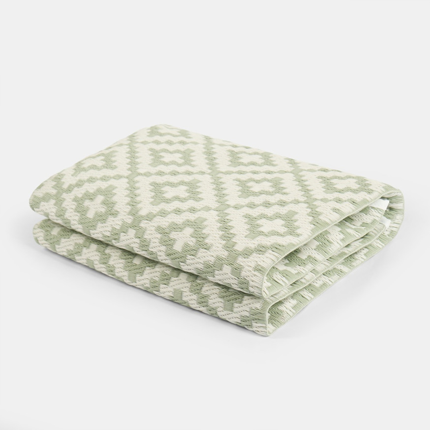 OHS Outdoor Circle Geometric Rug, 170cm - Sage