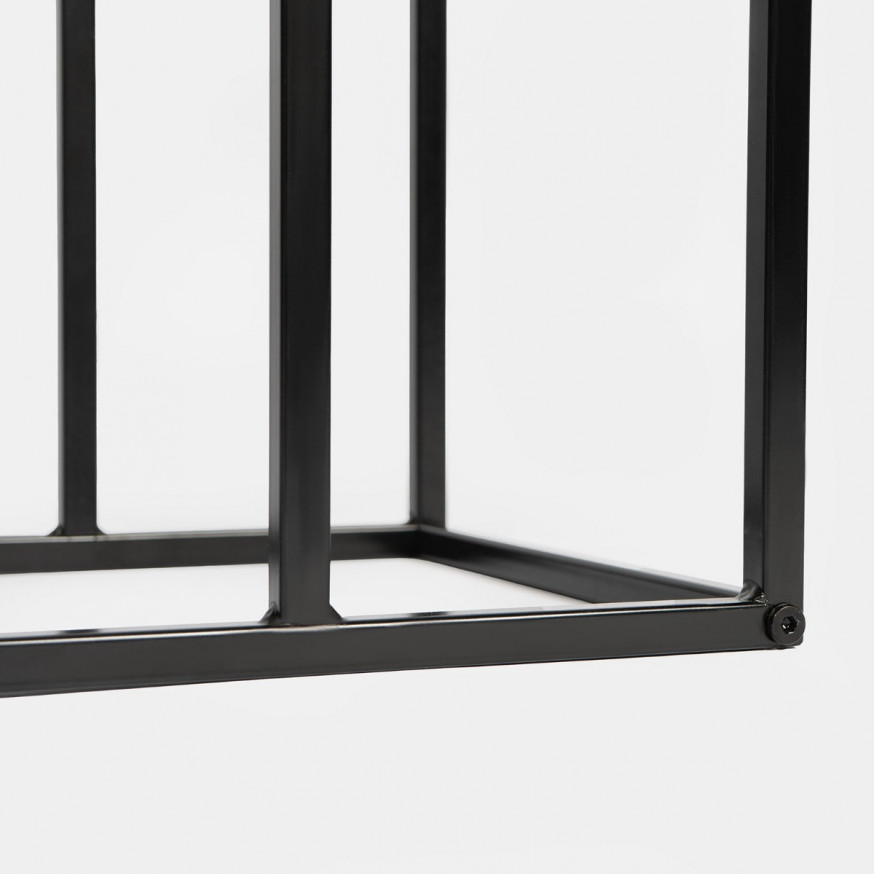 OHS C Shape Side Table - Dark Wood