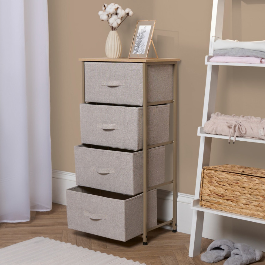 Brooklyn 3 Drawer Fabric Cabinet 🇬🇧 main image 1