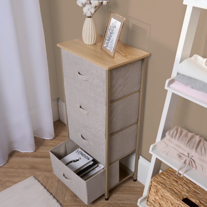 Brooklyn 3 Drawer Fabric Cabinet 🇬🇧