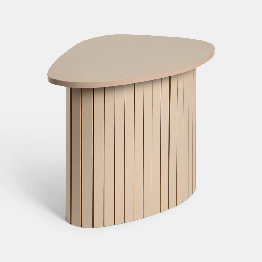 OHS Madison Ribbed Side Table - Natural