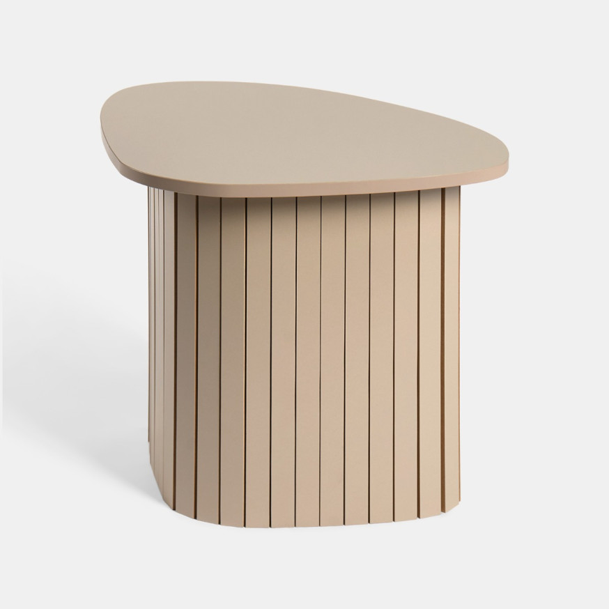 OHS Madison Ribbed Side Table - Natural