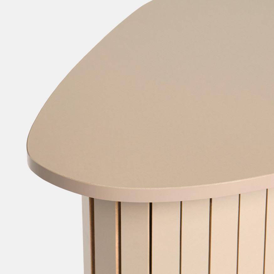 OHS Madison Ribbed Side Table - Natural