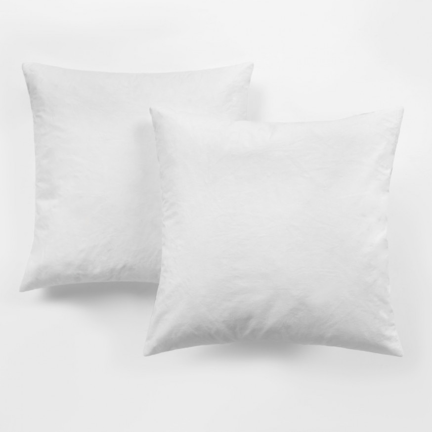 OHS Duck Feather Cushion Pads, 2 Pack White