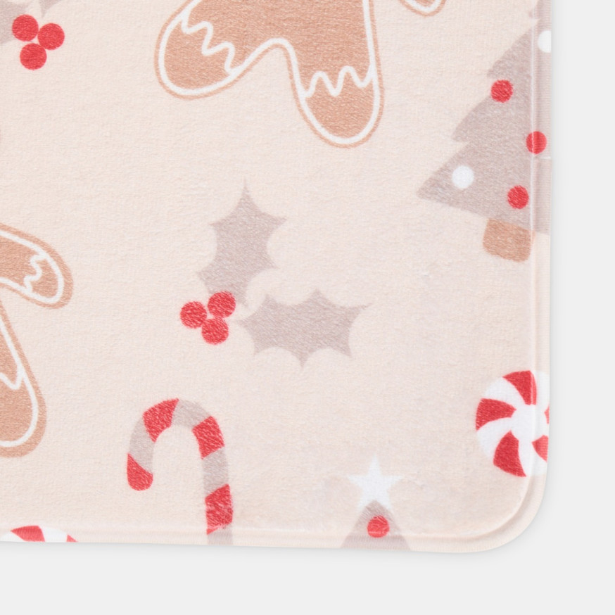 OHS Gingerbread Man Printed Mat - Natural
