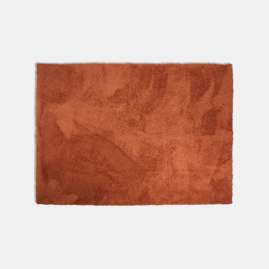 OHS Cosy Teddy Rug - Rust