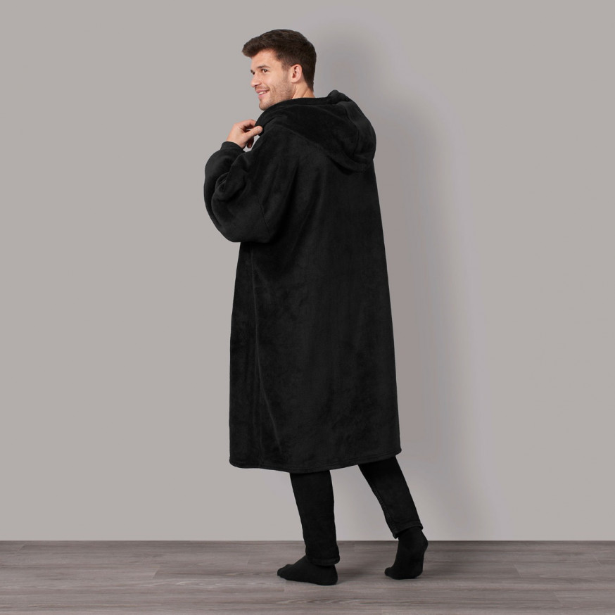 Sienna ExtraLong Hoodie Blanket Black