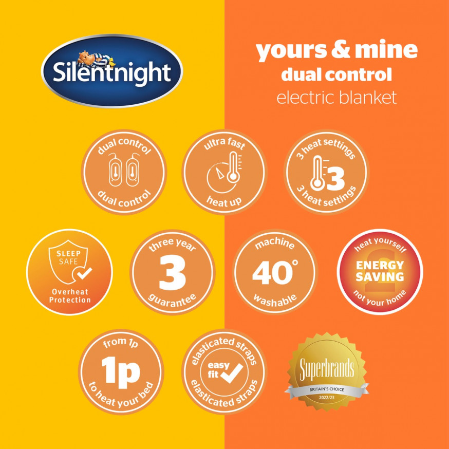 Silentnight Yours & Mine Electric Blanket King