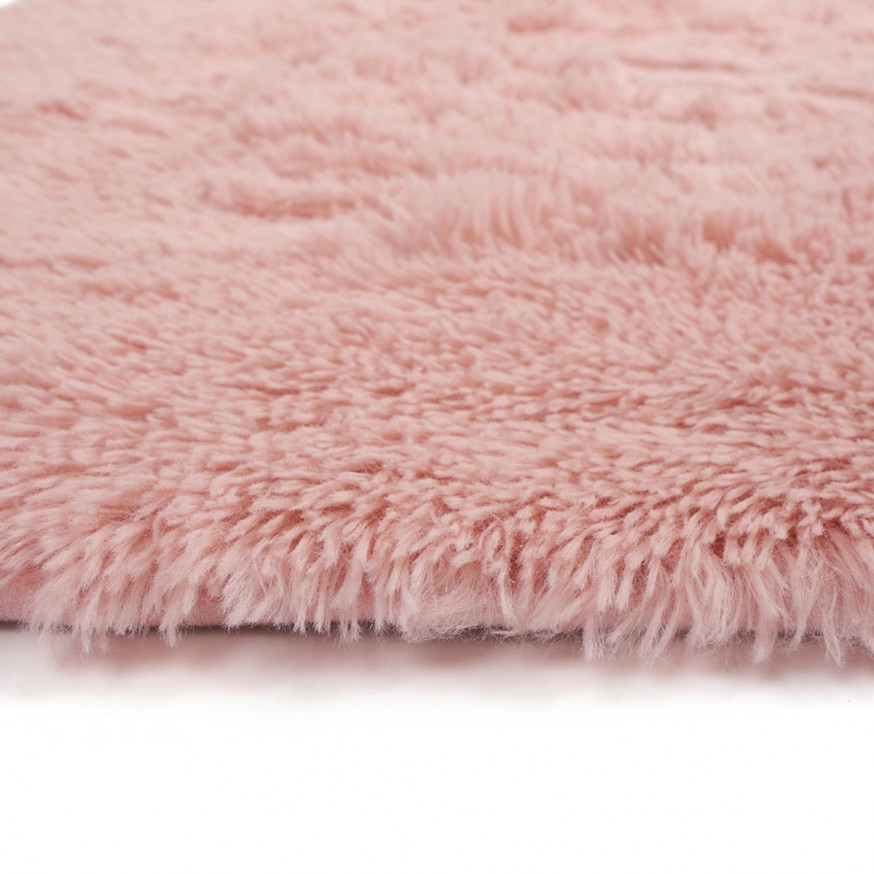 Sienna Soft Fluffy Rug Runner, Blush 60 x 150cm