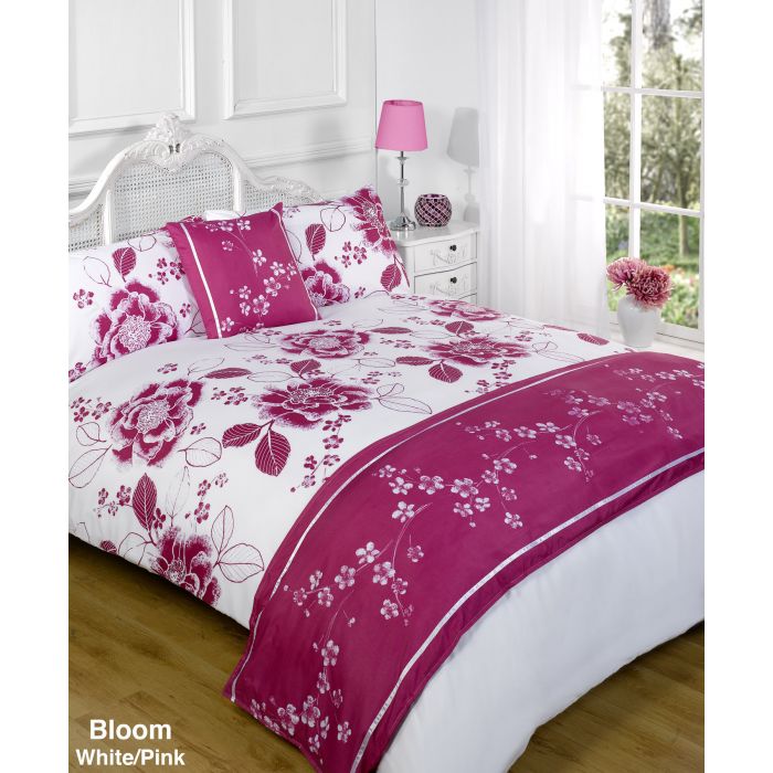 Bloom Bed In A Bag Duvet Cover Set Double White
