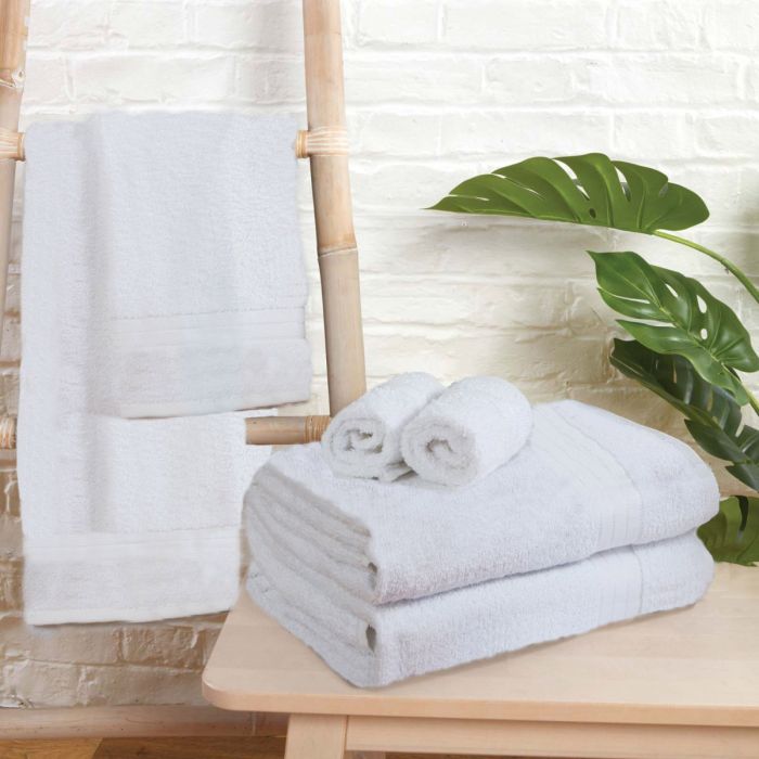 Brentfords Towel Bale 6 Piece - White