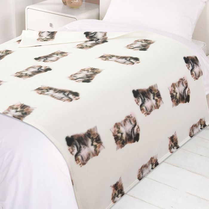 kitten fleece blanket