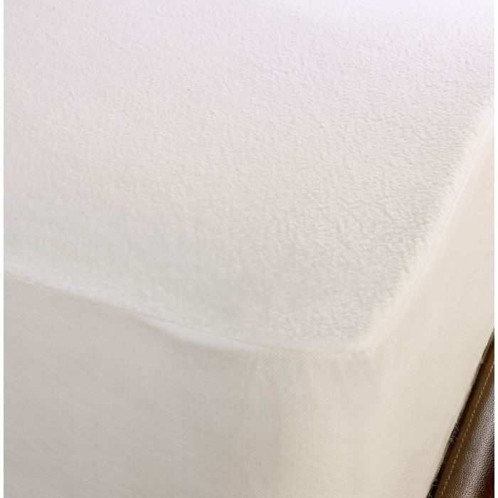 Waterproof Mattress Double Protector - White