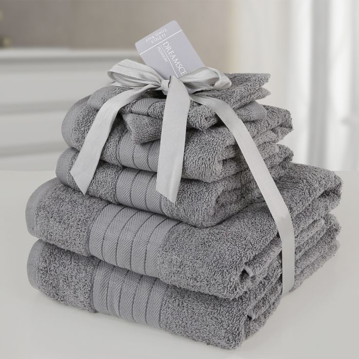 Dreamscene Towel Bale 6 Piece - Grey