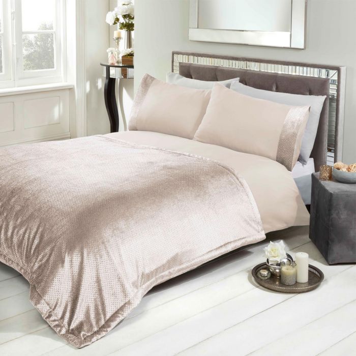 Sparkle Velvet Duvet Set Gold