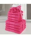 Dreamscene Towel Bale 12 Piece - Hot Pink