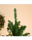 OHS Pre-Lit Artificial Christmas Tree With Warm White LED Lights, Green - 5ft