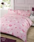 Dreamscene Amalya Duvet Quilt Cover Bedding Set - Pink - Super King