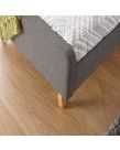 Ashbourne Upholstered Fabric Bed Frame - Grey