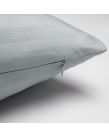 Brentfords 2 Pack Satin Stripe Cushion Covers - Silver