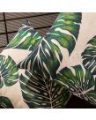 Brentfords Tropical Print Water Resistant Outdoor Cushion Covers - Green/White