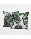 Brentfords Tropical Print Water Resistant Outdoor Cushion Covers - Green/White