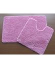 Plain Dye Bath Mat and Pedestal Sets - Pink