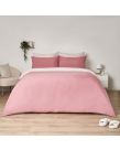 Brentfords Reversible Duvet Cover Set - Dusky Pink/Pink