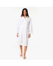 Brentfords Waffle Fleece Dressing Gown, One Size - White