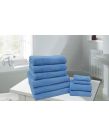 Highams 10 Piece Towel Bale Gift Sets 550 gsm - 100% Cotton - Blue