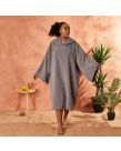 Brentfords Adult Poncho Oversized Changing Robe, Charcoal - One Size