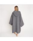 Brentfords Adult Poncho Oversized Changing Robe, Charcoal - One Size