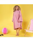 Brentfords Adults Poncho Oversized Changing Robe, Dusky Pink - One Size