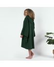 Brentfords Adults Poncho Oversized Changing Robe, Forest Green - One Size