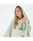 Brentfords Adult Poncho Oversized Changing Robe, Sage - One Size